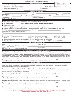 Fillable Online Benchmark Membership Application Benchmark FCU Fax