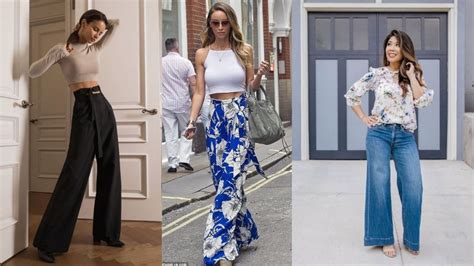 5 Outfits Con Pantalón Palazzo Y Zapatillas Para Alargar Tus Piernas