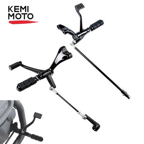 Kemimoto Motorcycle Foot Pegs Forward Controls Kit Pegs Levers Linkages