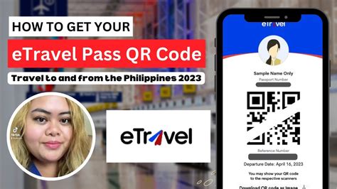 How To Get Your Etravel Pass Qr Code Travel To And From The Philippines 2023 Youtube