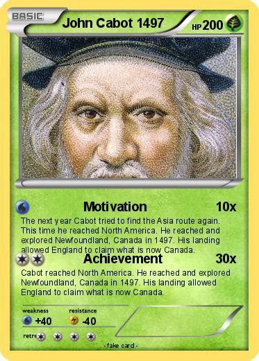 Pokémon John Cabot 1497 1497 Motivation My Pokemon Card