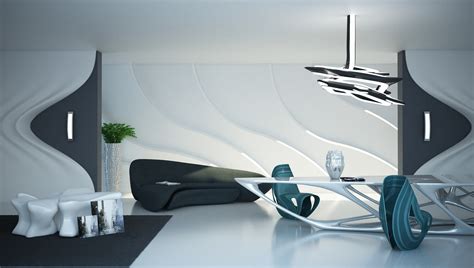 Interior style Zaha Hadid :: Behance