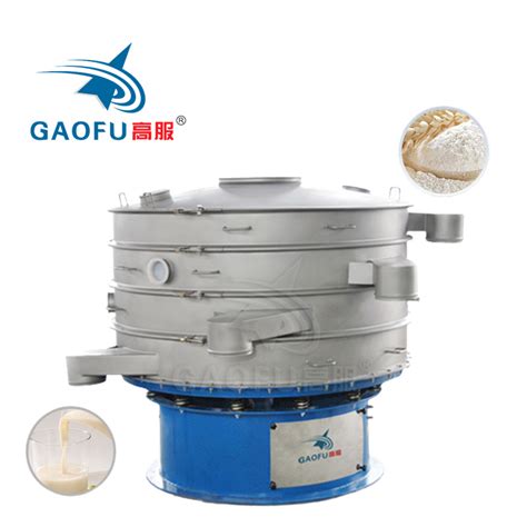 Herb Pharmaceutical Liquid Filtration Rotary Vibrating Sieve Round Food