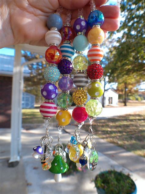 Car Mirror Charms Rear View Mirror Decorations Suncatcher Etsy Car