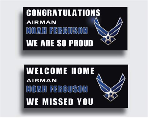 Us Air Force Graduation Banner Or Air Force Welcome Home