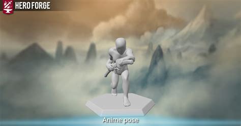 Anime Pose Made With Hero Forge