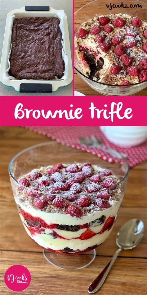 Chocolate Brownie Trifle VJ Cooks Recipe Brownie Trifle Trifle