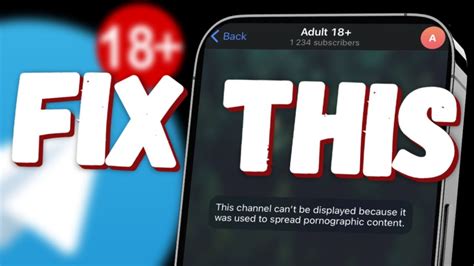 Fix This Channel Can T Be Displayed On Telegram Allow Sensitive