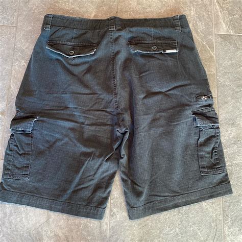 Wear First Black zipper fly mens cargo shorts size... - Depop