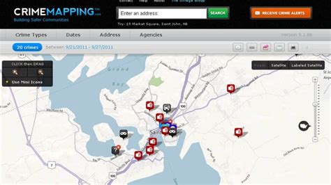 Saint John Crimes Plotted On Map New Brunswick Cbc News