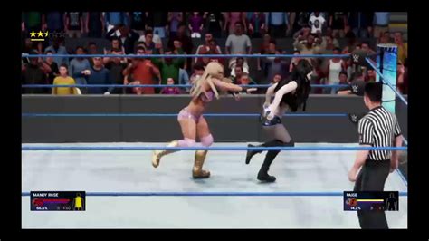 WWE 2k19 Mandy Rose Vs Paige 1 Cont Match SMACKDOWN YouTube