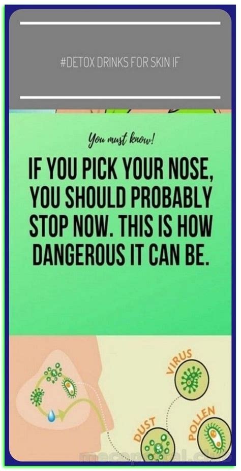 If You Pick Your Nose You Should Probably Stop Now This Is How Dangerous It Can Be Nose