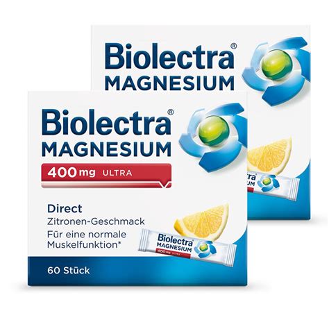 Biolectra Magnesium Ultra Direct Mg Zitrone X St Shop Apotheke