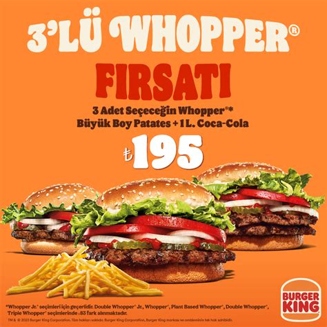 3lü Big King Fırsatı Kampanyalar Burger King®