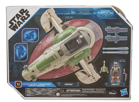 Ripley FIGURA STAR WARS MISSION FLEET BOBA FETT Y NAVE ESTELAR 6 CM