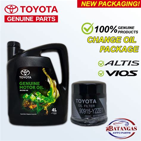 Toyota Altis Vios Change Oil Package Liters W Gasoline Oil