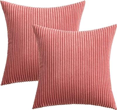 Amazon Woaboy Corduroy Pillow Covers X Inch Beige Set Of