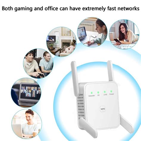 HMPEAIIY " Your WiFi Signal Range With Our 1200M Band 5G WiFi Repeater