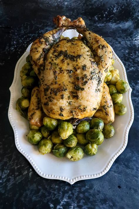 Herbed Roast Chicken With Brussels Sprouts Ruled Me