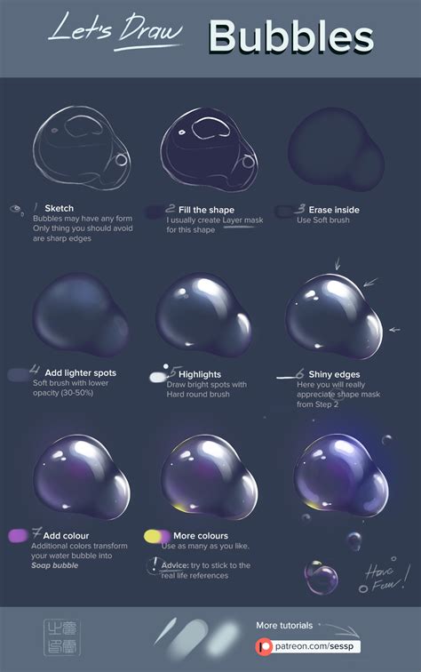 How To Draw Bubbles By Sessp On DeviantArt Digital Art Beginner