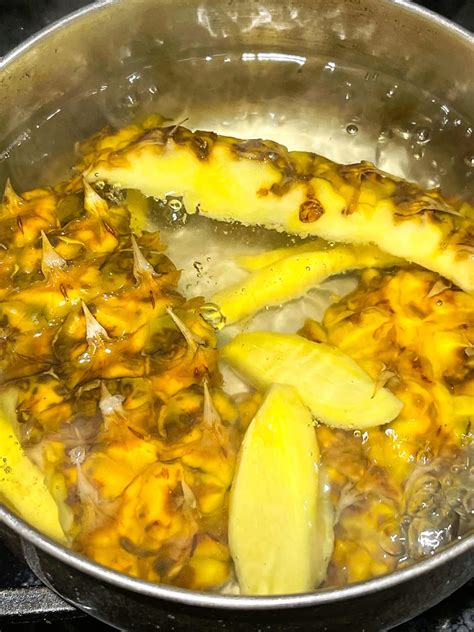 Pineapple Peel Tea Healthier Steps