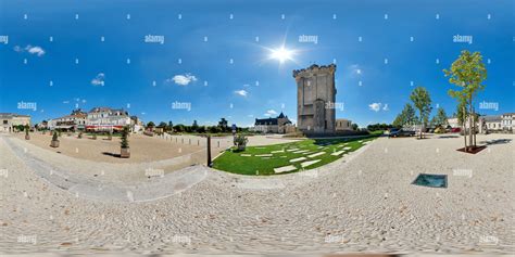 View Of Esplanade Du Ch Teau De Pons France Alamy