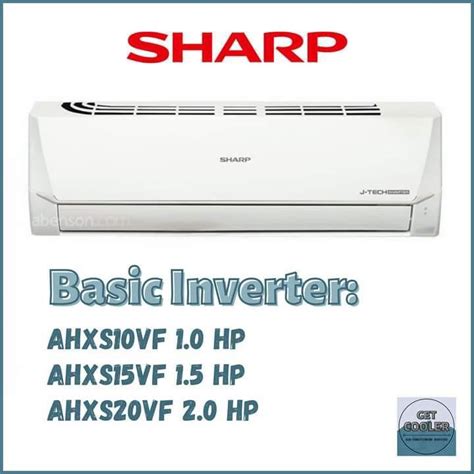 Sharp J Tech Inverter Split Type Aircon With Free Installation TV