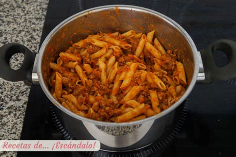 Receta Macarrones A La Bolo Esa Con Carne Picada Y Tomate