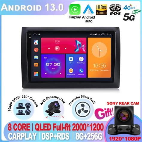 For Fiat Stilo Android Car Radio Automotivo Carplay Auto