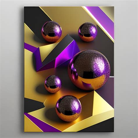 Premium AI Image | 3d geometric wallpaper