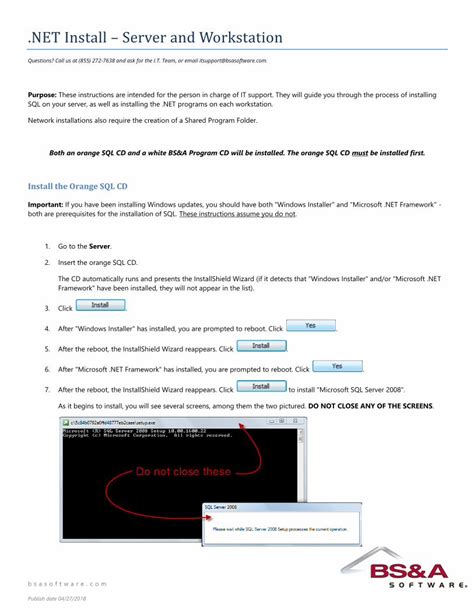 PDF NET Install Server And Workstation NET Install Server And