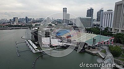 Marina bay singapur almacen de video Vídeo de jardines 252215967