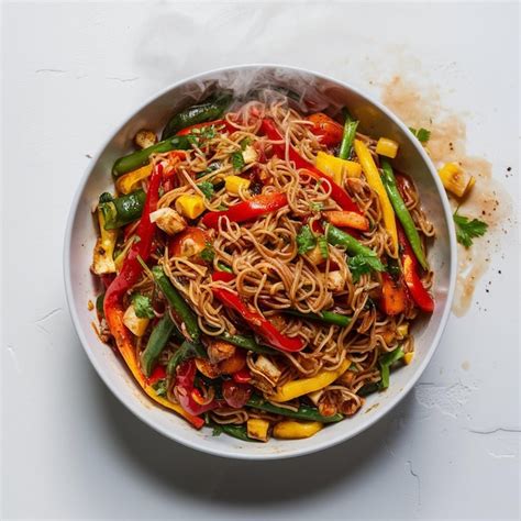 Premium Photo Veggie Noodles Stir Fry