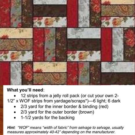 PDF Pattern For The Double Chocolate Rail Fence Etsy Strip Quilt