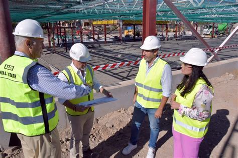 Urbanismo visita la obras del nuevo Aldi en Sonneland que prevé su