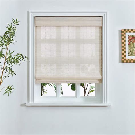 Amazon Derf Home Custom Bamboo Blinds Cordless Roman Blinds Bamboo