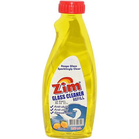 Zim Lemon Glass Cleaner Refill 250ml Shop Walter Mart