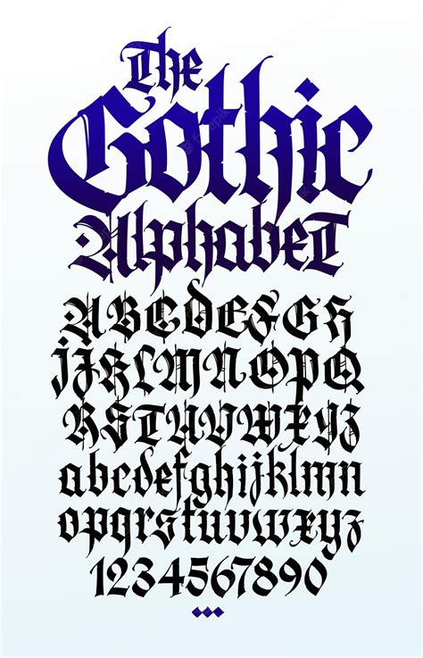 Gothic Calligraphy Fonts A Dark And Mysterious Art Form GRAPHICOLD