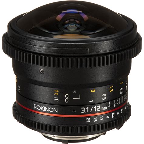 Rokinon 12mm T3 1 ED AS IF NCS UMC Cine DS Fisheye Lens DS12M N