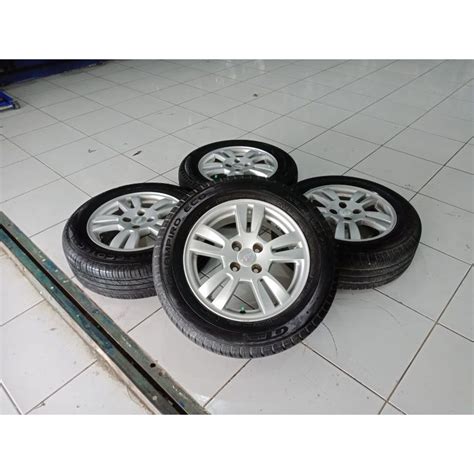 Jual 1 Set Velg Murah Bekas Mobil Chevrolet Aveo Ring 15 Pcd 4x100 Ban