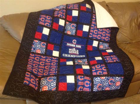 Champion Chicago Cubs Quilt Etsy Quilts Baseball Quilt Cubs