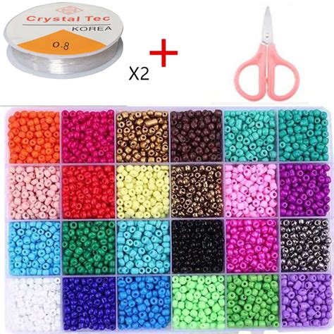 Free Gift 12000pcs 3mm Czech Crystal Charm Beads Glass Seed Beads Set