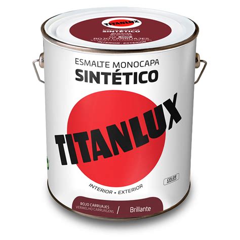 Titanlux Esmalte Sintético Brillante Rojo Carruajes 4l 001056004