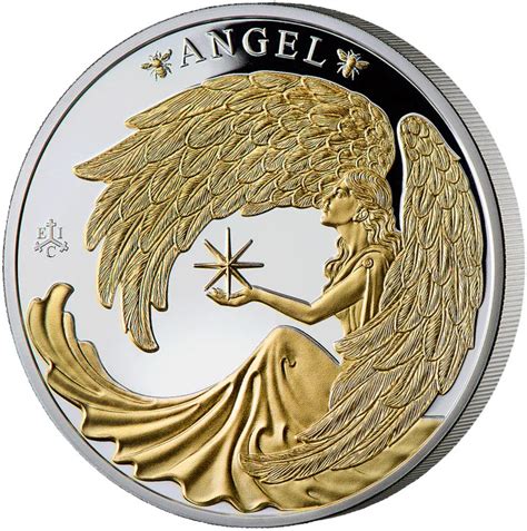 Silver Ounce Lucky Angel Coin From Saint Helena Online Coin Club