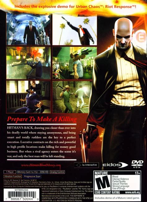 Hitman Blood Money 2006 PlayStation 2 Box Cover Art MobyGames