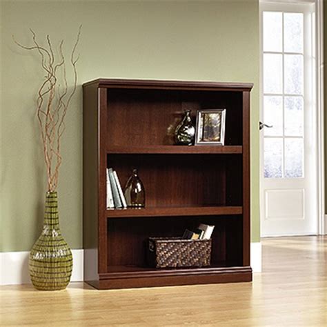 Miscellaneous Storage 3 Shelf Bookcase In Select Cherry Sauder 412808