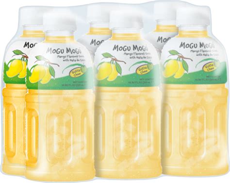 Holleys Fine Foods Mogu Mogu Mango Flavoured Drink With Nata De Coco