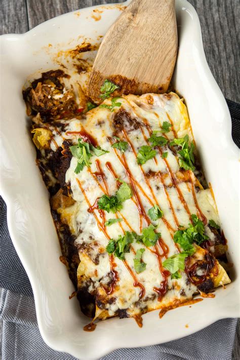 Bbq Pulled Pork Enchiladas Slow Cooker Gourmet