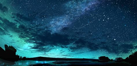 [100+] Anime Night Sky Wallpapers | Wallpapers.com