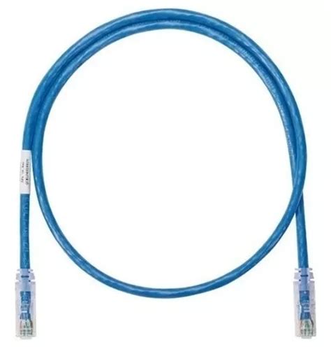 Patch Cord Cat 6 Azul Negro Cable De Red Commscope 1 80mts